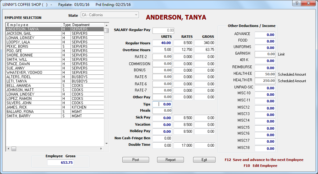 Batch payroll mode