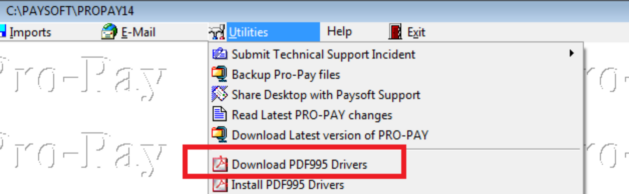 Download PDF995 Menu