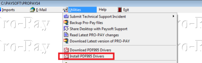 Install PDF995 Menu